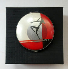Load image into Gallery viewer, Rare 1930s ART DECO Miniature Powder Compact by RAVON / CUSSONS. Dancing Lady on Lid
