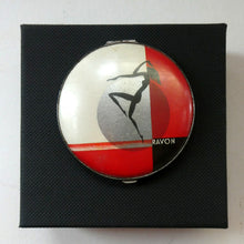 Load image into Gallery viewer, Rare 1930s ART DECO Miniature Powder Compact by RAVON / CUSSONS. Dancing Lady on Lid
