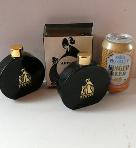 Two 1960s LANVIN Stylish Perfumed Talucum Powder Bottles