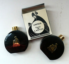 Load image into Gallery viewer, Two 1960s LANVIN Stylish Perfumed Talucum Powder Bottles
