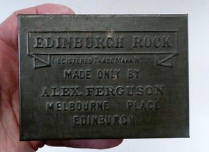 Pair of Early 20th Century EDINBURGH Interest Advertising Tins