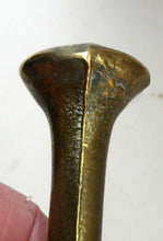 Load image into Gallery viewer, Antique VICTORIAN Pharmacy Heavy Solid Brass Mortar And Pestle 
