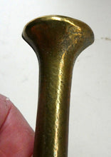 Load image into Gallery viewer, Antique VICTORIAN Pharmacy Heavy Solid Brass Mortar And Pestle 
