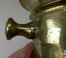 Load image into Gallery viewer, Antique VICTORIAN Pharmacy Heavy Solid Brass Mortar And Pestle 
