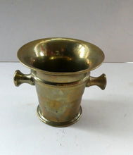 Load image into Gallery viewer, Antique VICTORIAN Pharmacy Heavy Solid Brass Mortar And Pestle 
