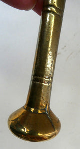 Antique Pharmacy Heavy Solid Brass Mortar And Pestle (B). Dated 1825