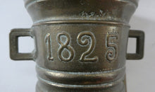 Load image into Gallery viewer, Antique Pharmacy Heavy Solid Brass Mortar And Pestle (B). Dated 1825
