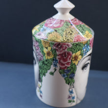 Load image into Gallery viewer, Genuine FORNASETTI Profumi Italian Ceramic Lidded Pot with Original Candle

