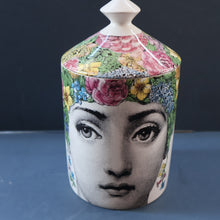 Load image into Gallery viewer, Genuine FORNASETTI Profumi Italian Ceramic Lidded Pot with Original Candle

