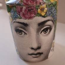 Load image into Gallery viewer, Genuine FORNASETTI Profumi Italian Ceramic Lidded Pot with Original Candle

