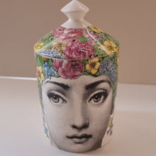 Load image into Gallery viewer, Genuine FORNASETTI Profumi Italian Ceramic Lidded Pot with Original Candle

