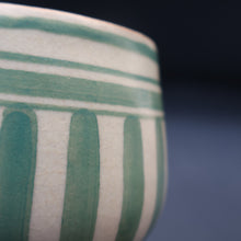 Load image into Gallery viewer, Early 1920s Poole "PORTUGUESE STRIPE" Pot. Carter, Stabler and Adams Mark
