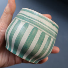 Load image into Gallery viewer, Early 1920s Poole "PORTUGUESE STRIPE" Pot. Carter, Stabler and Adams Mark
