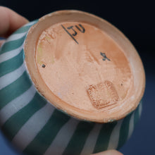 Load image into Gallery viewer, Early 1920s Poole "PORTUGUESE STRIPE" Pot. Carter, Stabler and Adams Mark
