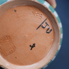 Load image into Gallery viewer, Early 1920s Poole "PORTUGUESE STRIPE" Pot. Carter, Stabler and Adams Mark
