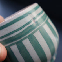 Load image into Gallery viewer, Early 1920s Poole "PORTUGUESE STRIPE" Pot. Carter, Stabler and Adams Mark
