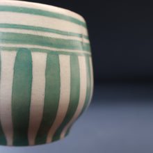 Load image into Gallery viewer, Early 1920s Poole "PORTUGUESE STRIPE" Pot. Carter, Stabler and Adams Mark
