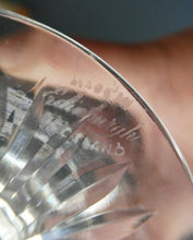 Load image into Gallery viewer, EDINBURGH CRYSTAL ONE SINGLE Gin &amp; Tonic Glass. With 1950s Etched Mark
