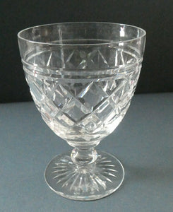 EDINBURGH CRYSTAL ONE SINGLE Gin & Tonic Glass. With 1950s Etched Mark