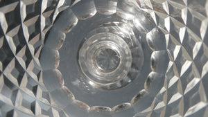 1950s Edinburgh Crystal Tall Small Wine Glasses. BRAEMAR Pattern. 5 1/2 inches