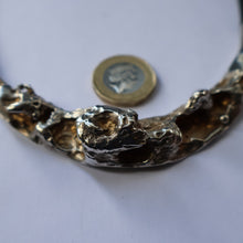Load image into Gallery viewer, Vintage 1970s DANISH Necklace Jacob Hull Brtualitst Silver Plate Necklace for B+D (Buch &amp; Deichmann)
