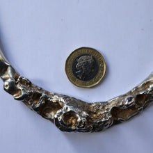 Load image into Gallery viewer, Vintage 1970s DANISH Necklace Jacob Hull Brtualitst Silver Plate Necklace for B+D (Buch &amp; Deichmann)
