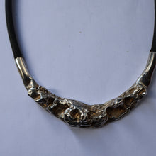 Load image into Gallery viewer, Vintage 1970s DANISH Necklace Jacob Hull Brtualitst Silver Plate Necklace for B+D (Buch &amp; Deichmann)
