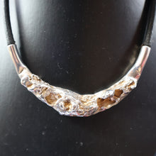 Load image into Gallery viewer, Vintage 1970s DANISH Necklace Jacob Hull Brtualitst Silver Plate Necklace for B+D (Buch &amp; Deichmann)
