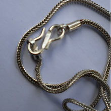 Load image into Gallery viewer, 1970s Vintage "RH" Sterling Silver Ingot PENDANT &amp; Thick Snake CHAIN. Hallmarked Edinburgh 1979
