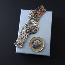 Load image into Gallery viewer, Vintage 1970s Scottish SHETLAND SILVER Zoomorphic Stylised Bracelet: Quendale Beast
