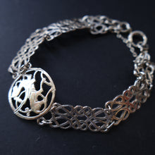 Load image into Gallery viewer, Vintage 1970s Scottish SHETLAND SILVER Zoomorphic Stylised Bracelet: Quendale Beast
