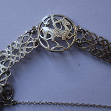 Load image into Gallery viewer, Vintage 1970s Scottish SHETLAND SILVER Zoomorphic Stylised Bracelet: Quendale Beast
