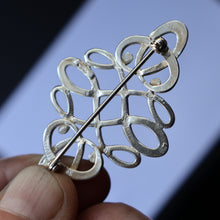 Load image into Gallery viewer, Vintage 1970s OLA GORIE Scottish Silver TUDOR DESIGN Brooch
