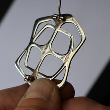 Load image into Gallery viewer, RARE 1960s OLA GORIE Scottish Silver Abstract / Geometric Brooch. Early O.LA Mark

