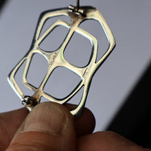 Load image into Gallery viewer, RARE 1960s OLA GORIE Scottish Silver Abstract / Geometric Brooch. Early O.LA Mark
