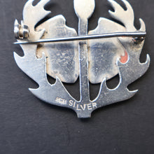 Load image into Gallery viewer, SCOTTISH SILVER. Rare Orkney Vintage Designer Silver "Comedy and Tradegy" Brooch.  Maker's Mark: GMS
