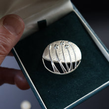 Load image into Gallery viewer, Vintage OLA GORIE Silver Brooch: ROSE BOUDOIR Design in Original Presentation Boxarrings. In Original Box
