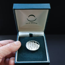 Load image into Gallery viewer, Vintage OLA GORIE Silver Brooch: ROSE BOUDOIR Design in Original Presentation Boxarrings. In Original Box
