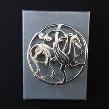 Load image into Gallery viewer, Vintage 1970s Scottish SHETLAND SILVER Zoomorphic Stylised Brooch: Quendale Beast

