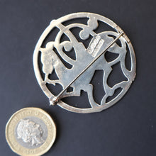 Load image into Gallery viewer, Vintage 1970s Scottish SHETLAND SILVER Zoomorphic Stylised Brooch: Quendale Beast
