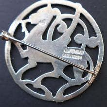 Load image into Gallery viewer, Vintage 1970s Scottish SHETLAND SILVER Zoomorphic Stylised Brooch: Quendale Beast
