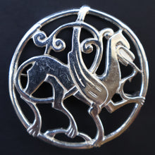 Load image into Gallery viewer, Vintage 1970s Scottish SHETLAND SILVER Zoomorphic Stylised Brooch: Quendale Beast
