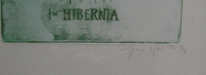 George Wyllie (1921 - 2012). "32 Spires for Hibernia". Etching; Signed and dated 1994