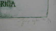 Load image into Gallery viewer, George Wyllie (1921 - 2012). &quot;32 Spires for Hibernia&quot;. Etching; Signed and dated 1994
