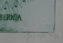 Load image into Gallery viewer, George Wyllie (1921 - 2012). &quot;32 Spires for Hibernia&quot;. Etching; Signed and dated 1994
