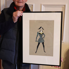 Load image into Gallery viewer, Costume Study. Drawing by Anthony Holland (1912 - 2001) for "Goldilocks and the Three Bears"
