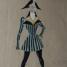 Load image into Gallery viewer, Costume Study. Drawing by Anthony Holland (1912 - 2001) for "Goldilocks and the Three Bears"
