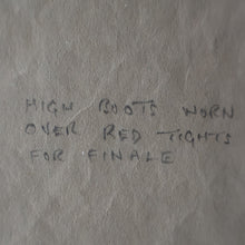 Load image into Gallery viewer, Costume Study. Drawing by Anthony Holland (1912 - 2001) for "Goldilocks and the Three Bears"
