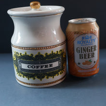 Load image into Gallery viewer, SCOTTISH POTTERY: Large Robert Stewart, Glasgow. Coffee Storage Jar or Canister. Good Condition
