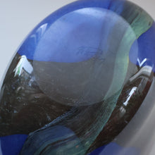 Load image into Gallery viewer, Contemporary Design. Large Stylish Lithuanian Hand-Blown Art Glass Vase Multi-Coloured with Cased Glass Interior
